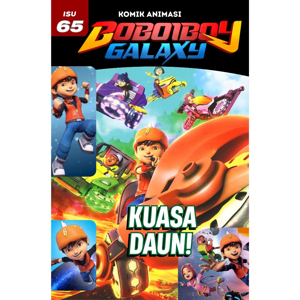 Komik BOBOIBOY GALAXY - musim 1 - versi animasi - isu 65 - Boboiboy Daun - kuasa daun