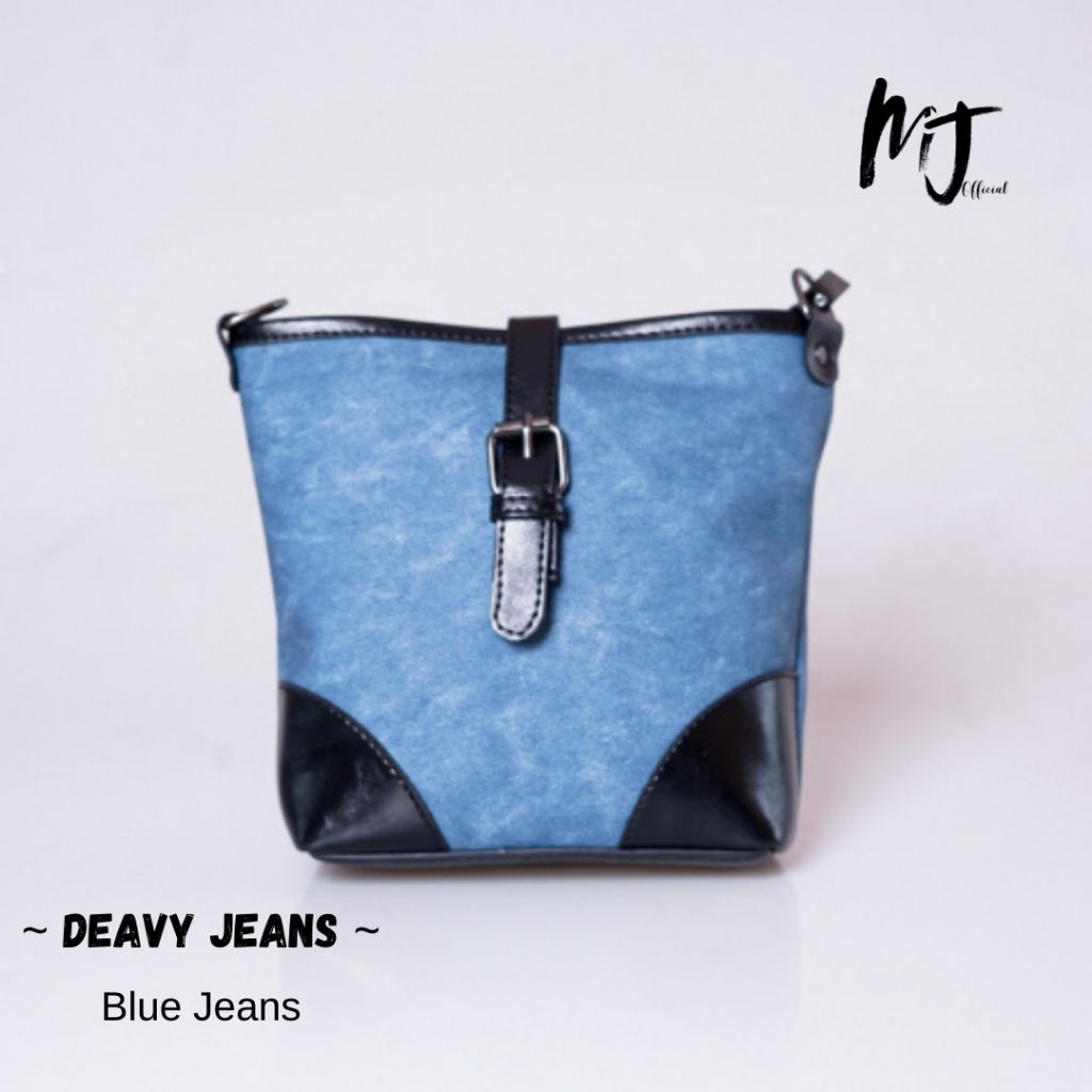 DEAVY JEANS TAS SELEMPANG BAHAN JEANS PREMIUM