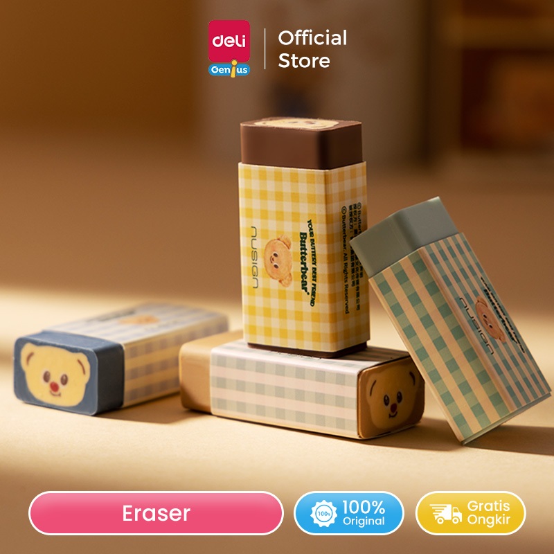 

Deli x Butterbear Penghapus / Eraser Tidak Mudah Patah NS036-B