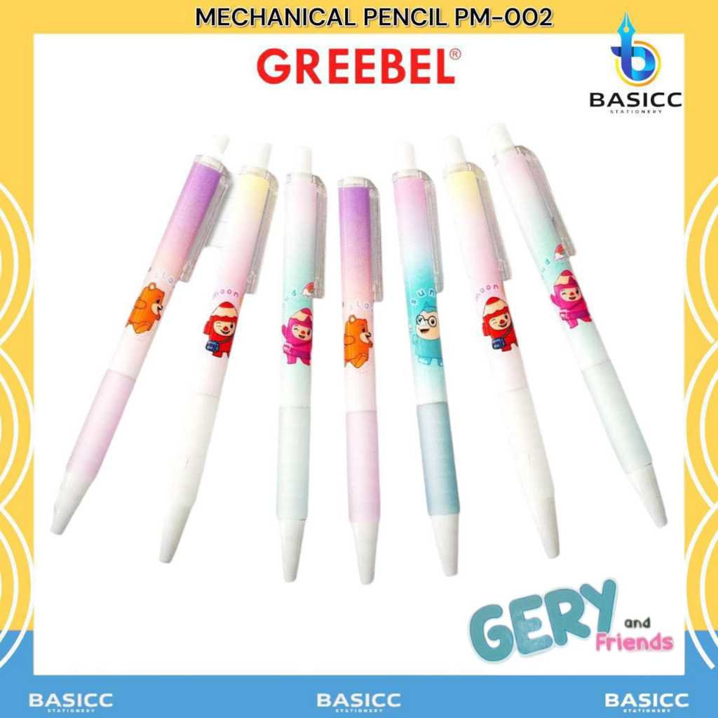 

Greebel Pensil Mekanik Gary&Friends PM-002/ Propelling Mechanical Pencil Penghapus 0,5mm | @1 Pcs