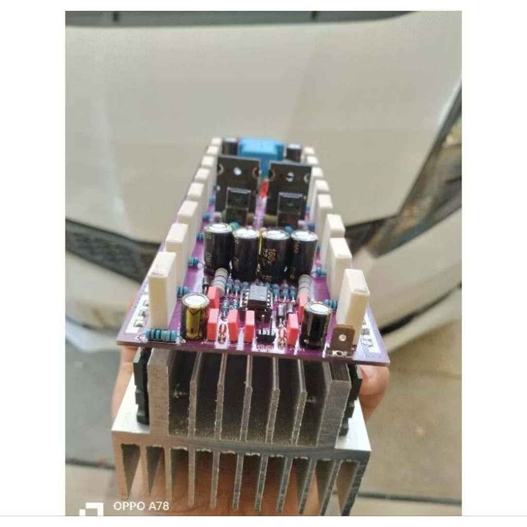 Driver socl 506 tef 2u 8set final Toshiba fullset heatsink tebal 8mm cocok untuk rumahan/Lapangan