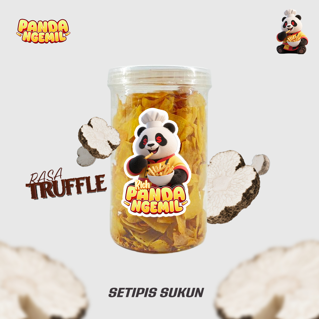 

SETIPIS SUKUN ( TRUFFLE ) Snack by Panda Ngemil - Camilan Keripik Sukun / Super Premium QUALITY Food