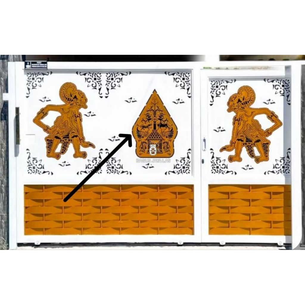 pagar cutting laser wayang pintu gerbang besi plat laser