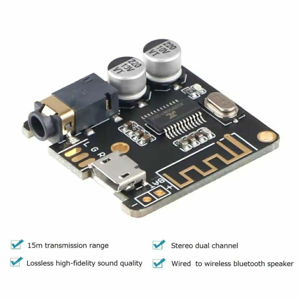 MODUL AUDIO BLUETOOTH 5.0 STEREO VHM-314  5V