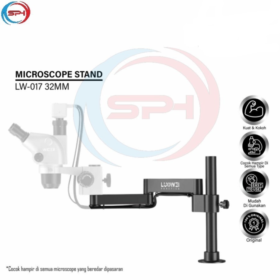 LUOWEI LW-017 Stand Microscope - Microscope Swinging Arm Universal Flexible Folding 360 ° Rotating O