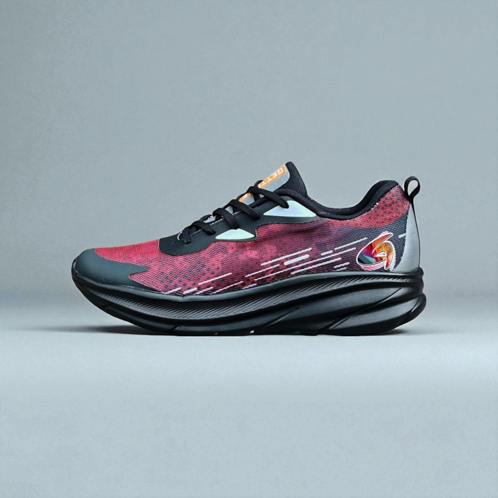 Gettone - Sepatu Sport sekolah hitam polos lari pria wanita