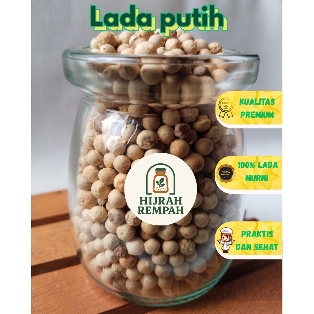 

Lada Putih Biji/ Merica Bulat/ White Pepper Whole 100gr