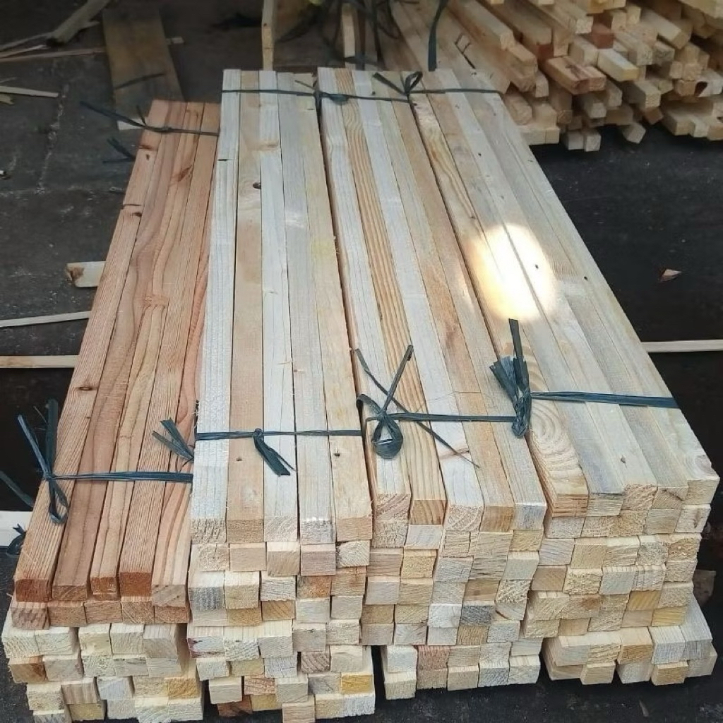 PAKET 10 BATANG  Kayu Reng ( 2 x 2 x 100 ) Sudah Halus  Stik kaso ambalan Papan Kayu jati belanda Pi