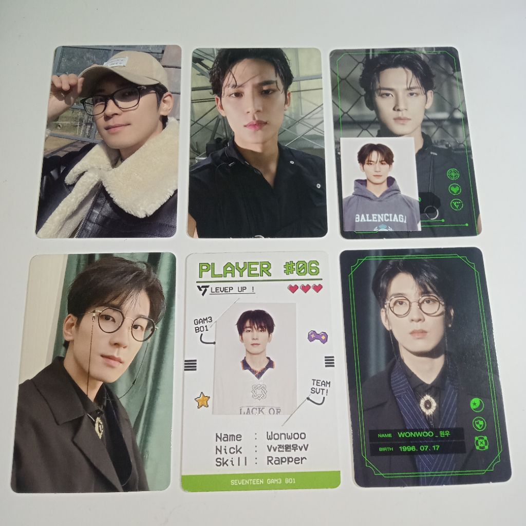 PC Mingyu Gameboi set Wonwoo Gameboi set Wonwoo Topcok pair 1
