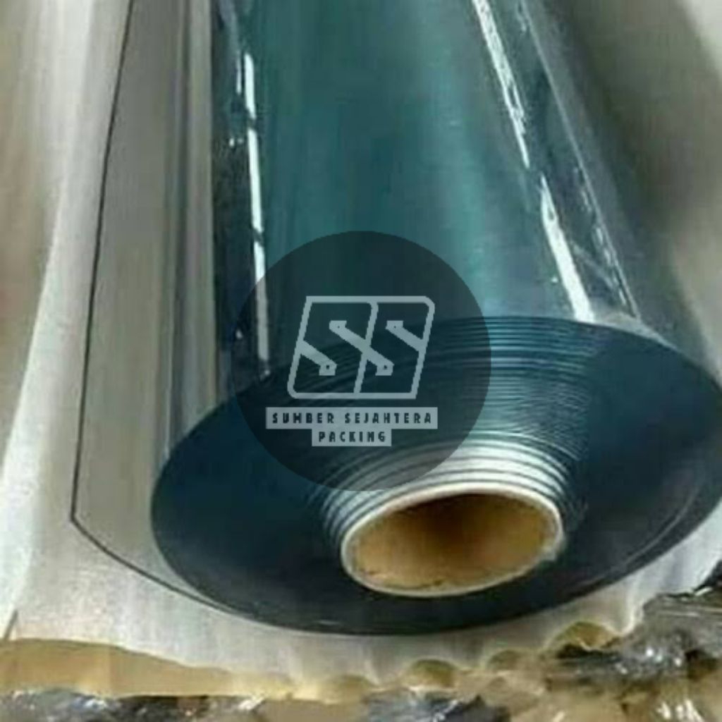 Plastik pvc lentur mika lentur  transparan 120cm x 100cm