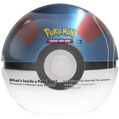 Pokemon TCG: Great Ball Tin - 3 Booster Pack with 1 Coin
