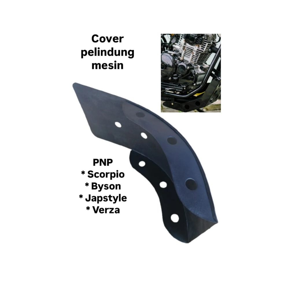 Cover Pelindung Mesin Skid Plate Hangguard Engine Scorpio Verza Byson Japstyle Megapro Tiger