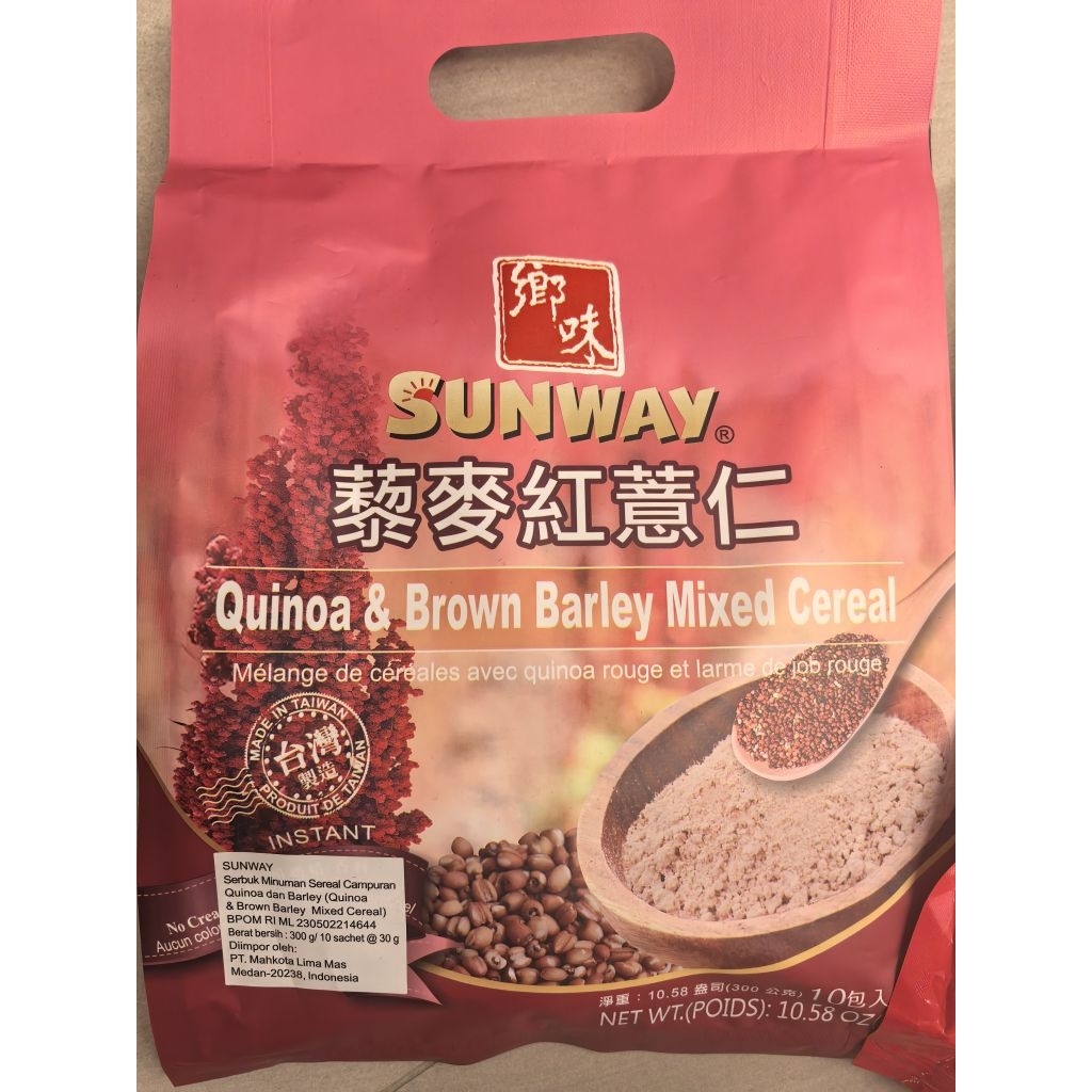 

SUNWAY QUINOA & BROWN BALLEY CEREAL. CEREAL QUINOA. BROWN BALLEY MIXED CEREAL