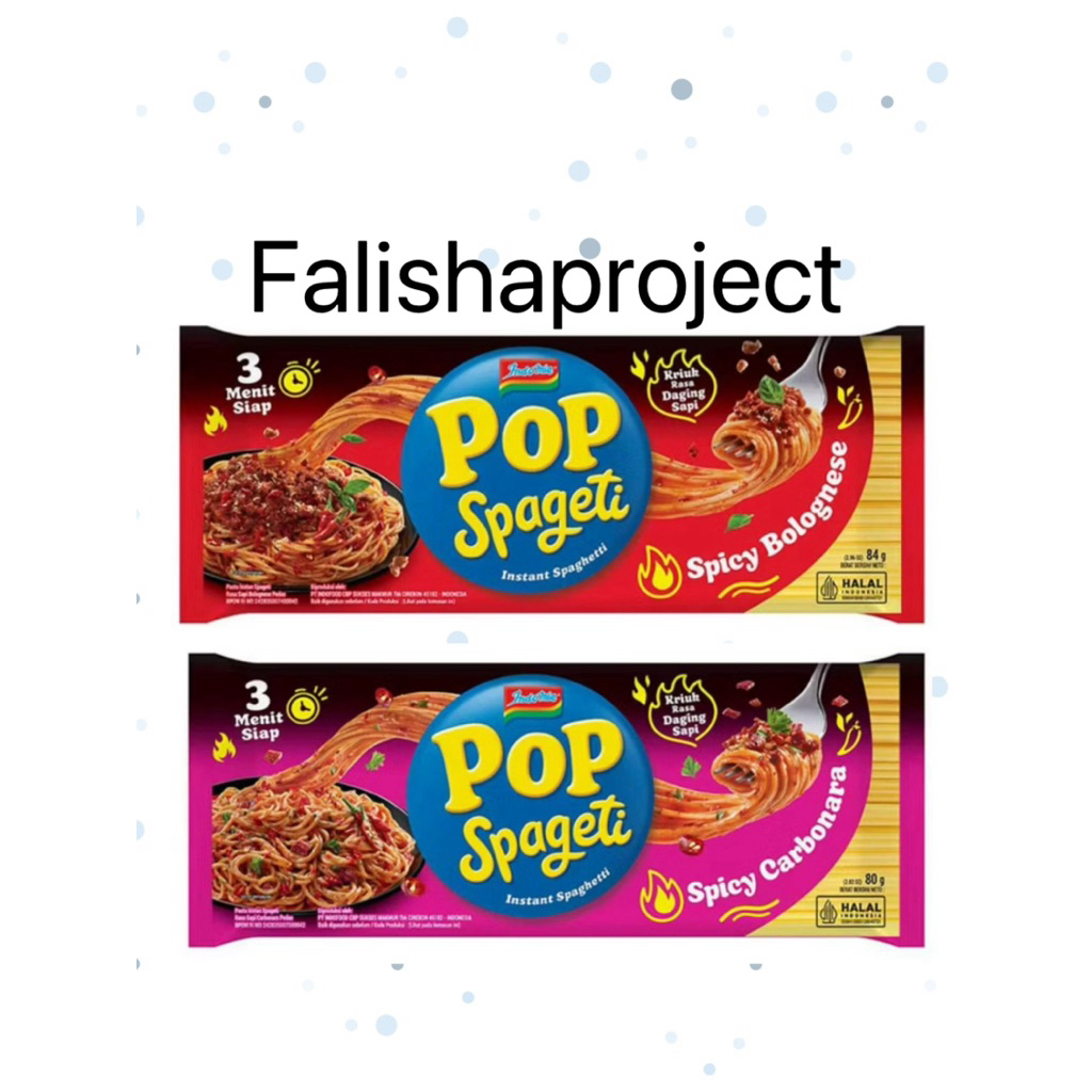 

Pop Spageti Instan Carbonara / Bolognese Pedas 80 g