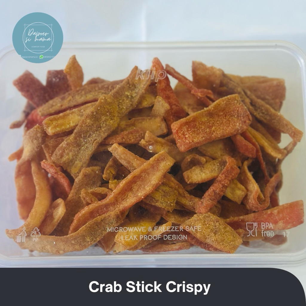 

Cemilan Kepiting / Crab Stick Crispy 115 gram / Snack Goreng / Snack Gurih / Crab Goreng