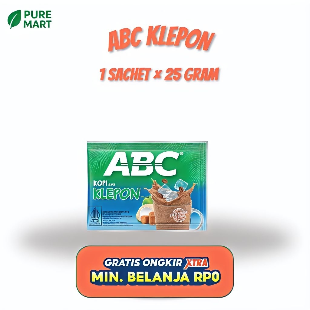 

ABC KLEPON 25 Gram Kopi Bubuk Instan Rasa Kelapa 1 Sachet