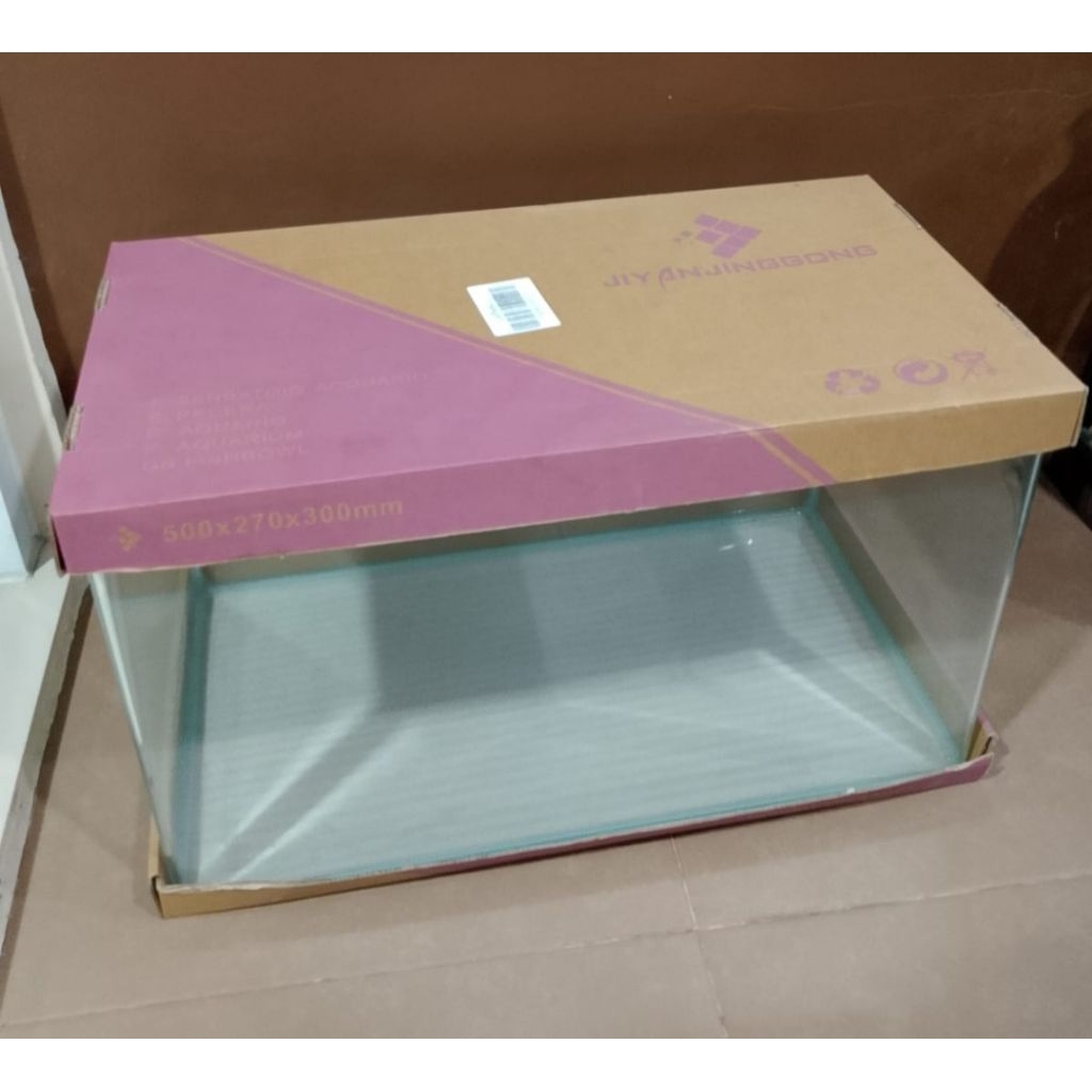 CAE - (Khusus OJEK ONLINE) Akuarium Kaca Depan Melengkung Bending Super Clear Tank Aquarium