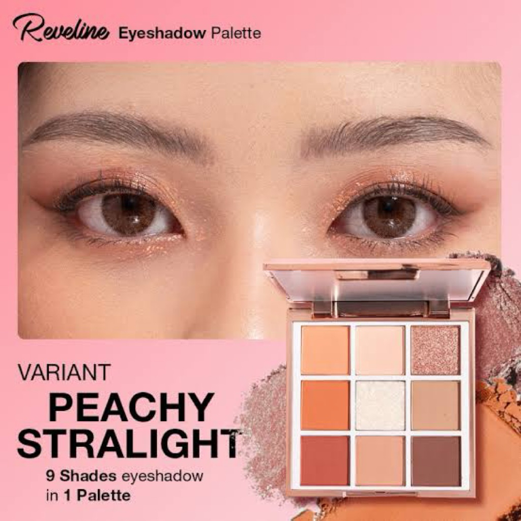 Reveline Eyeshadow Palette Peachy Starlight