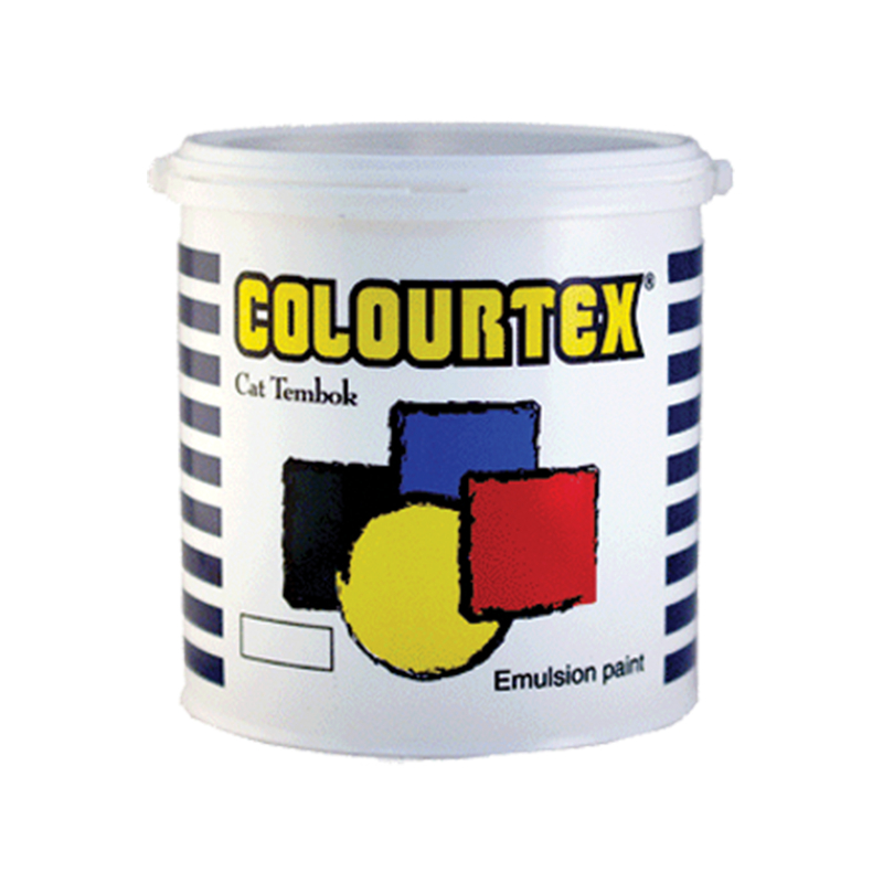 Colourtex Cat Tembok Galon 5Kg WARNA PUTIH / Colourtex Cet Dinding Palfon Rumah TIDAK BERKAPUR BERGA
