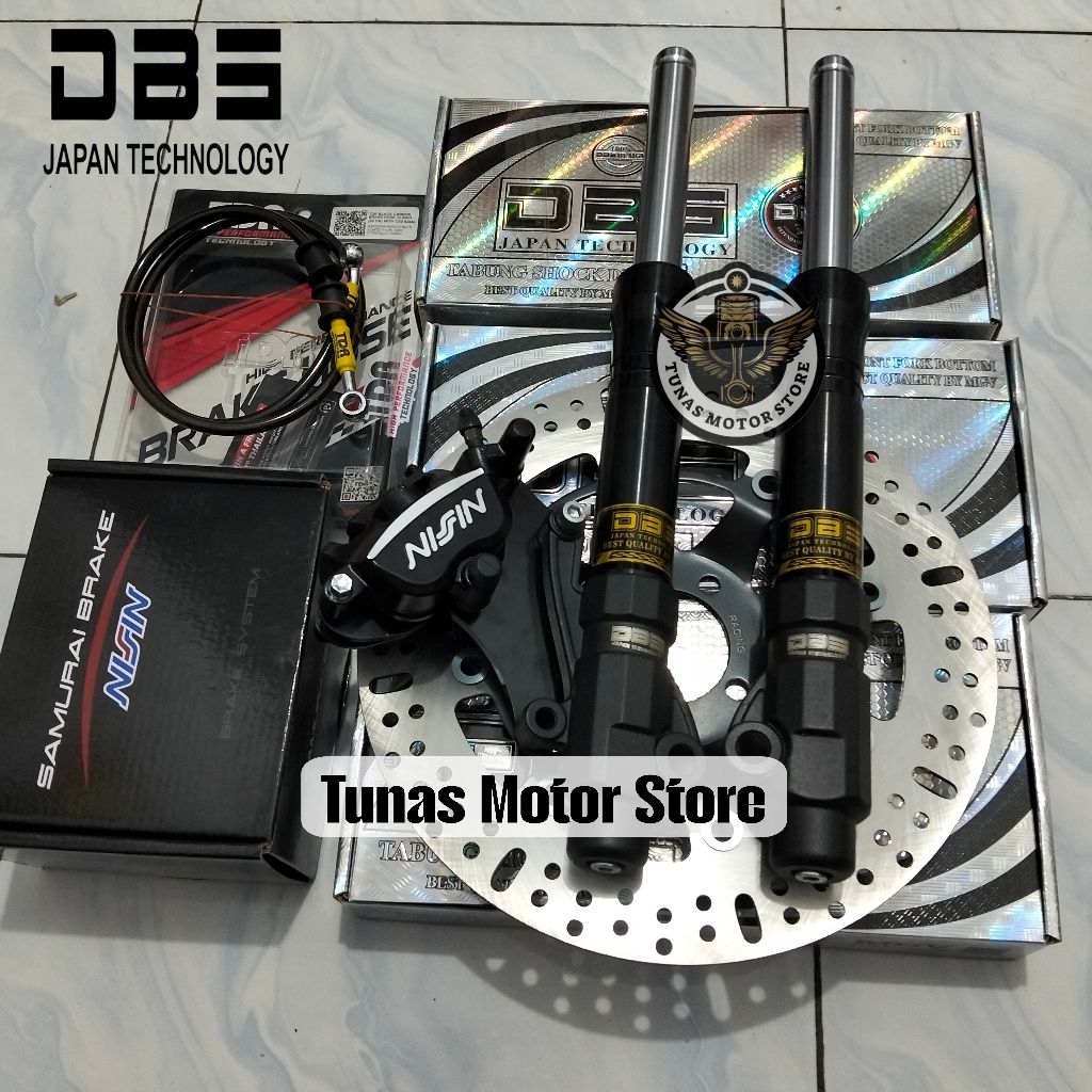 PAKETAN SHOCK DEPAN DBS PREMIUM SUPRA X125 KARISMA REVO ABSOLUT REVO FIT FIT NEW SHOCK DEPAN DBS FIT