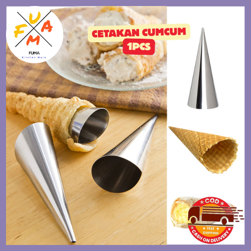 FM Cetakan Chum Chum Cetakan Rhum Croissant Horn Kerucut Pastry / CETAKAN KERUCUT KUE CUMCUM