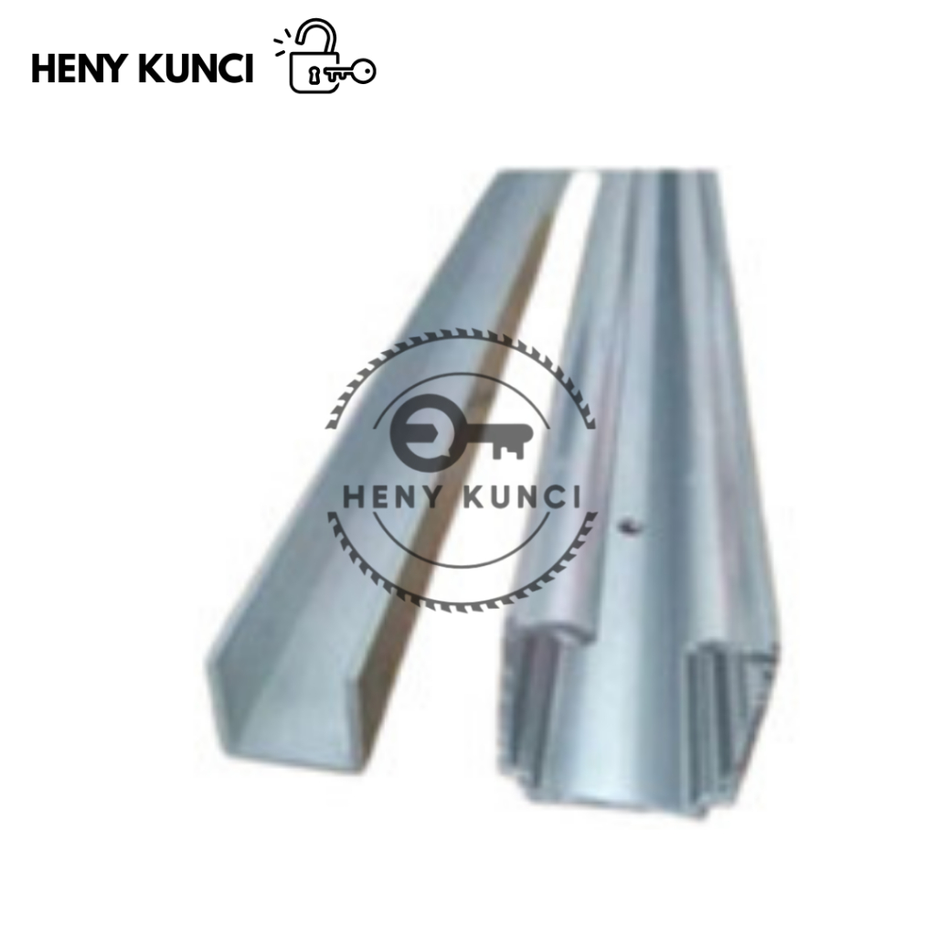 Rel atas bawa pintu lipat 1 set/track husky 2 mtr