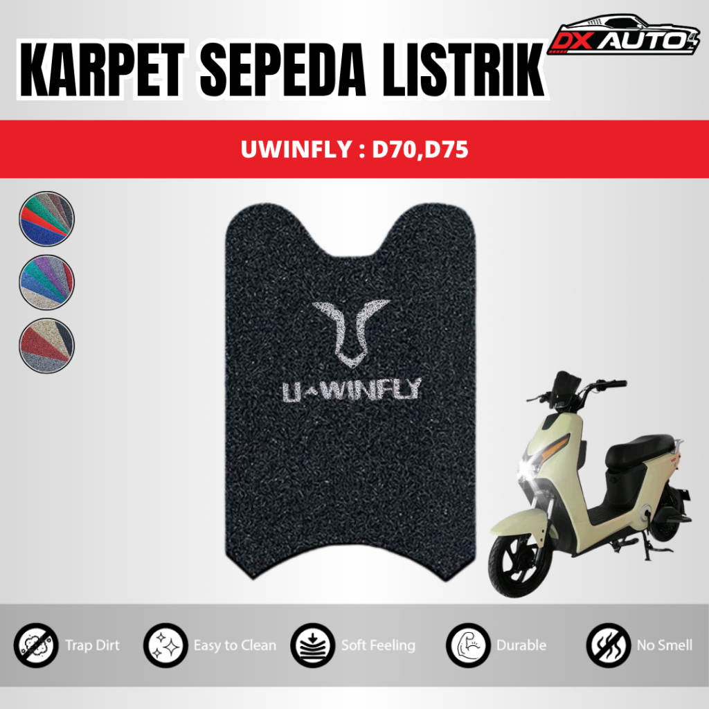 DX Coil Karpet Mie Sepeda Motor Listrik Uwinfly D70 D75- Foam Backing
