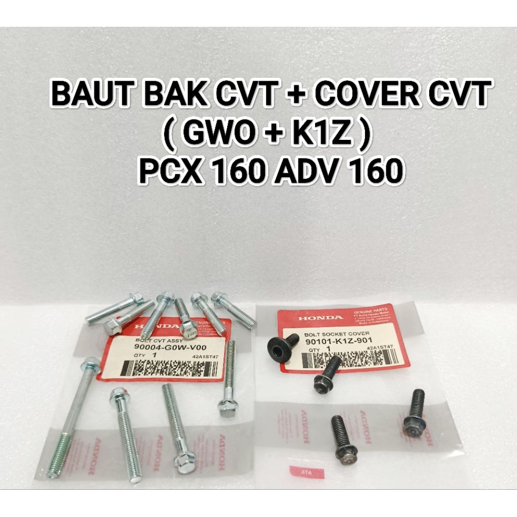BAUT BLOK CVT + COVER CVT HONDA ( G0W + K1Z ) PCX 160 ADV 160 BAUD FLENGBOL HIGH QUALITY