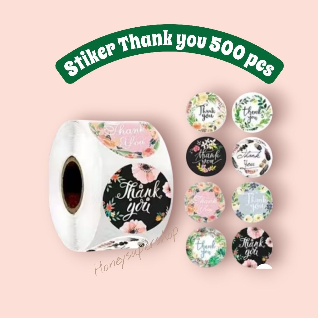 

STICKER THANK YOU 500 PCS