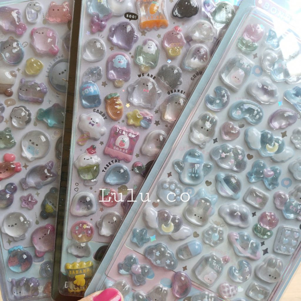 

Sticker timbul premium bonbon drop C0042 BUNNY OBAKE SEA ANIMAL