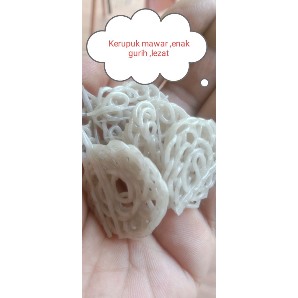 

Kerupuk Mawar kecil,isi,500,Gram