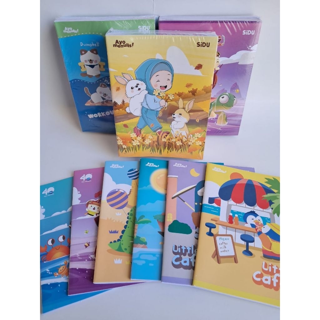 

Buku tulis SIDU isi 32/38/58 lembar - satuan Motif Random