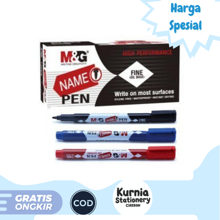 

M&G Mini Marker / Fine Oil Base / Name Pen / Spidol Kecil APM25671 (Satuan)