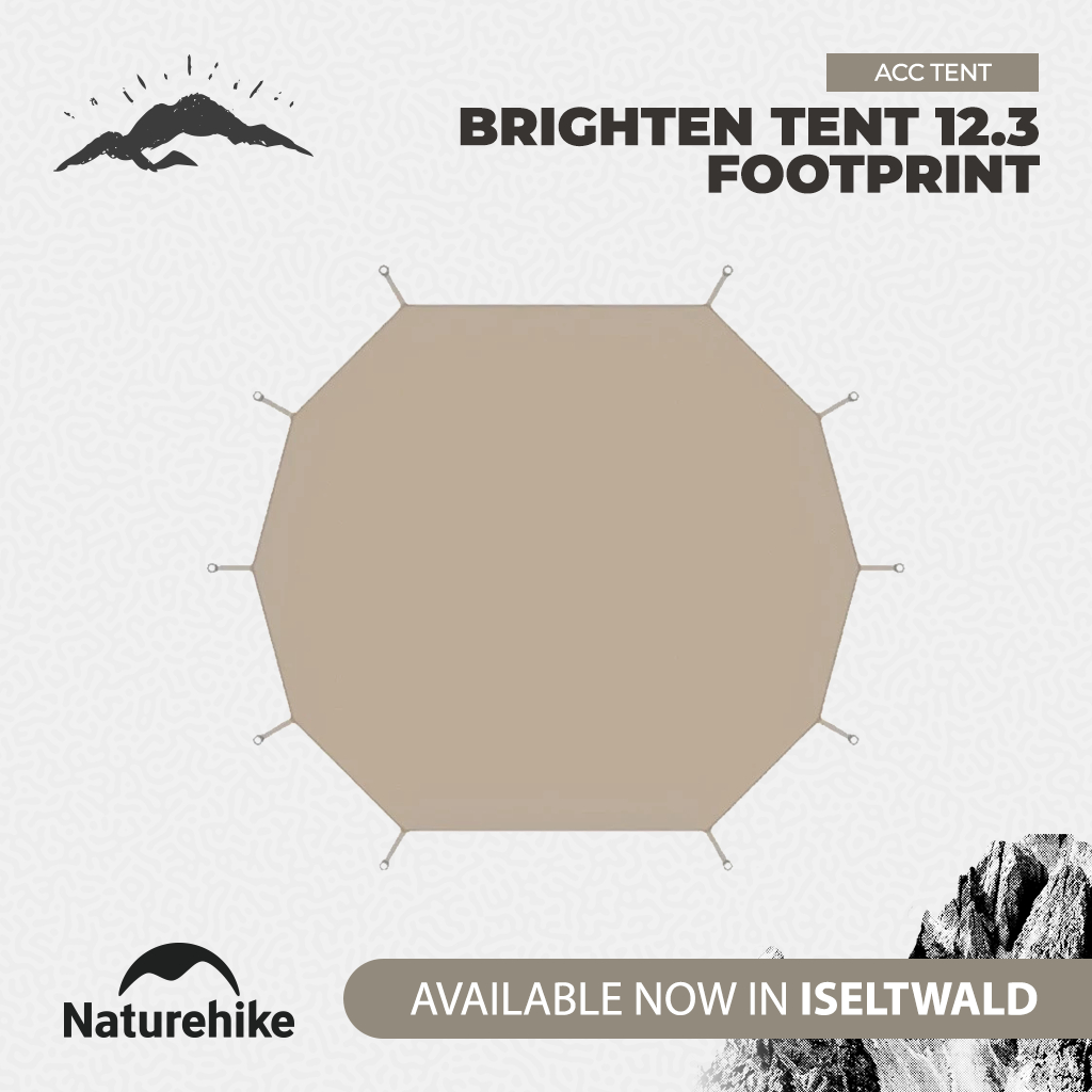 Naturehike NH20PJ046 Brighten Tent 12.3 Footprint Alas Tenda