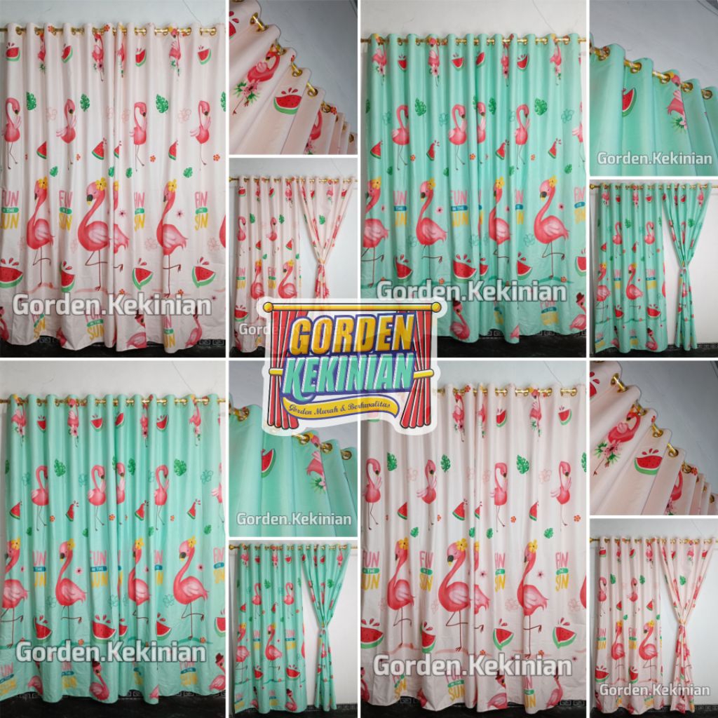 Gorden Motif Flamingo Peach Ring 12 Gorden Flamingo hijau Tosca Gorden Peach Gorden Pink Muda Gorden