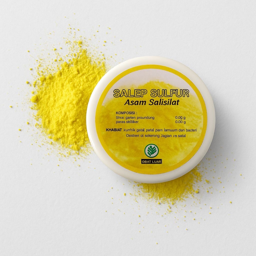 Sulfur Salep Belerang asam salisilat anti jamur panu kudis kurap kutu air