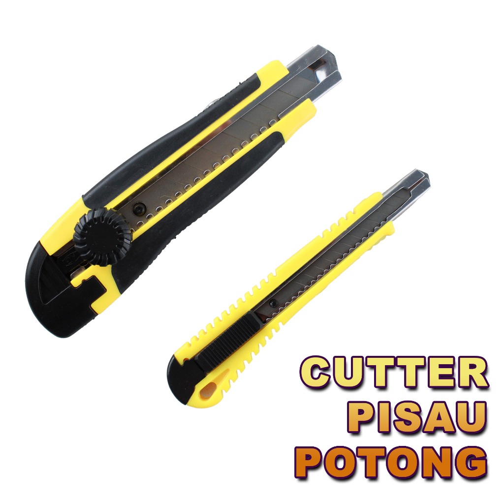 

Pisau Pemotong Kertas Cutter Knife H-500+ / H-300 Kater Pemotong Tajam Anti Karat Terbaru LD-27