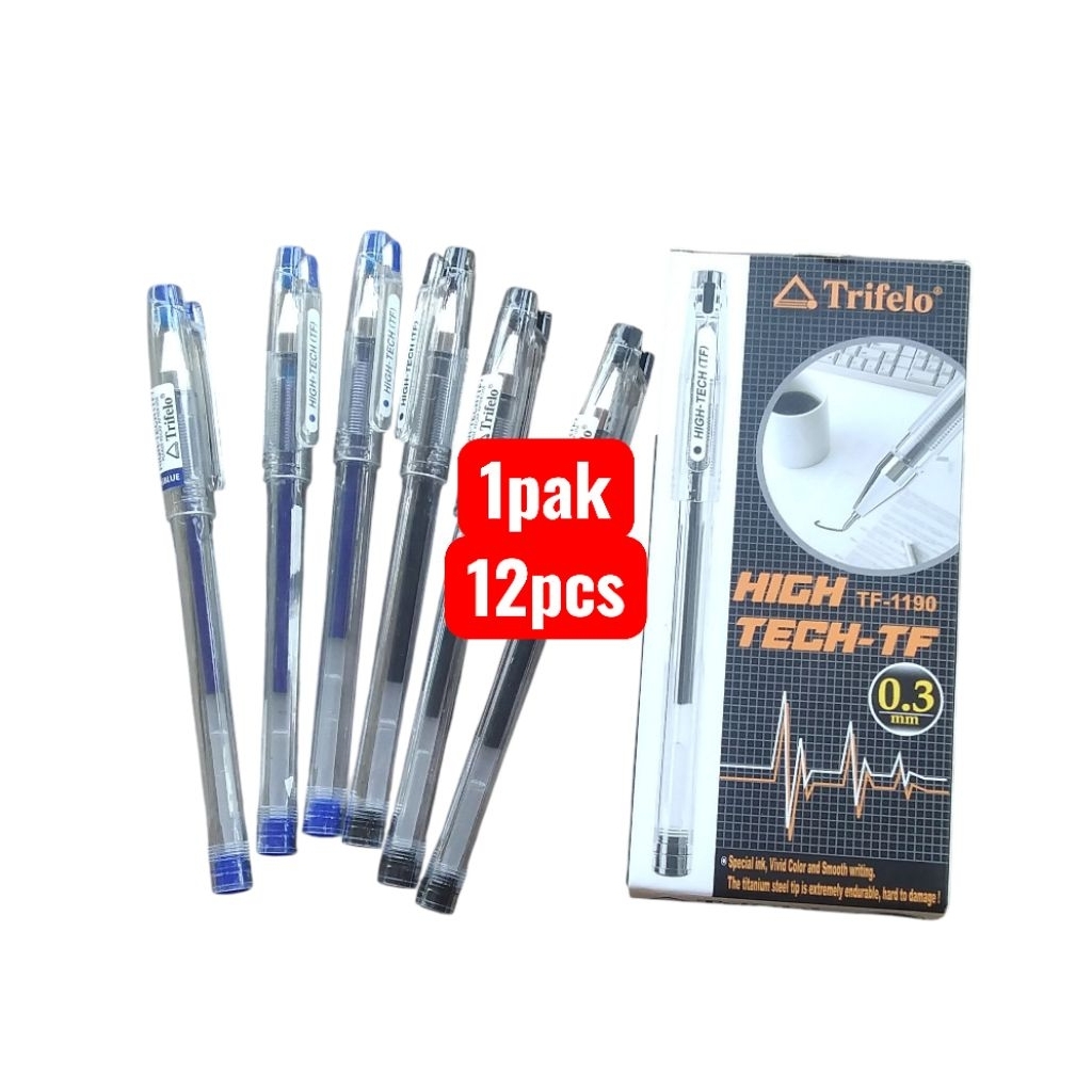 

pulpen trifelo hitek hightech 0,3 hitam biru