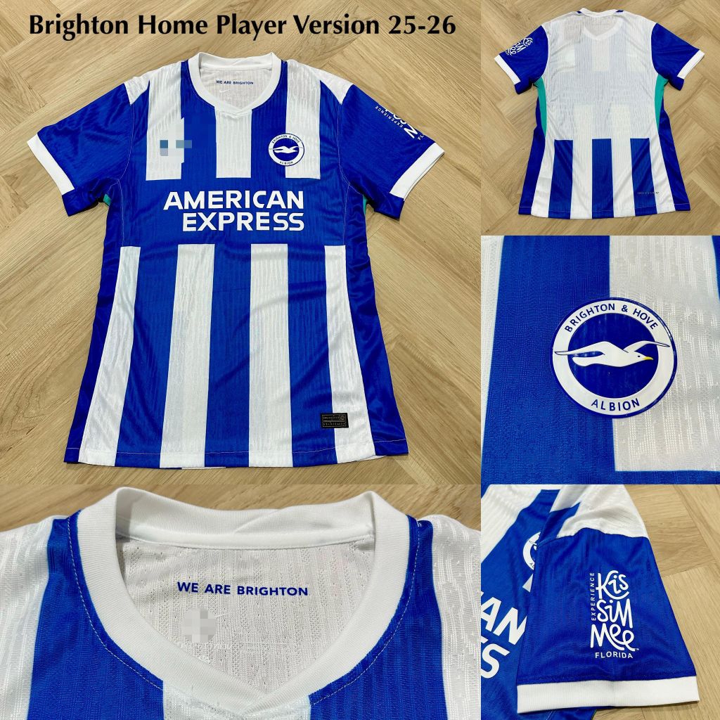 JERSEY KAOS BAJU BOLA DEWASA PLAYER ISSUE BRIGHTON HOME 25 26