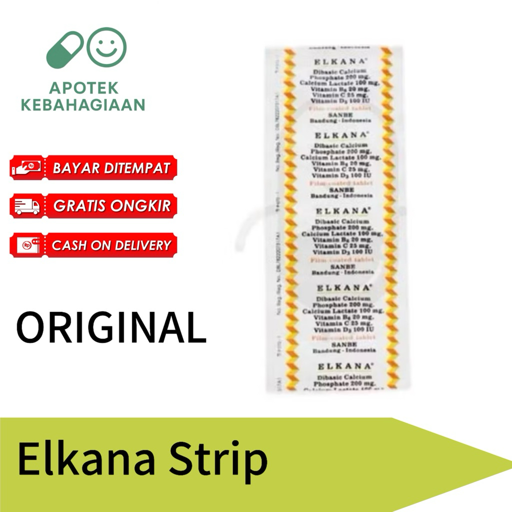 Elkana Strip Isi 10 Tablet Kaplet Vitamin Suplemen