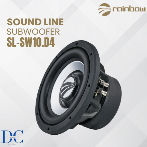 Subwoofer Audio Mobil - Subwoofer Rainbow SL-SW10.D4 - 10 Inch Subwoofer - Subwoofer Mobil - 100% Or