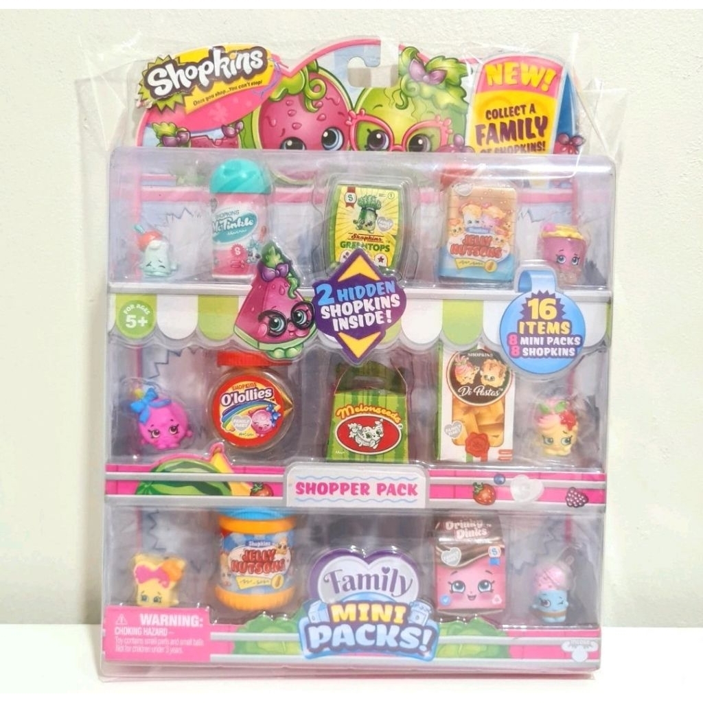 Shopkins Shopper Packs Family Mini Packs Original - Mainan Shopkin