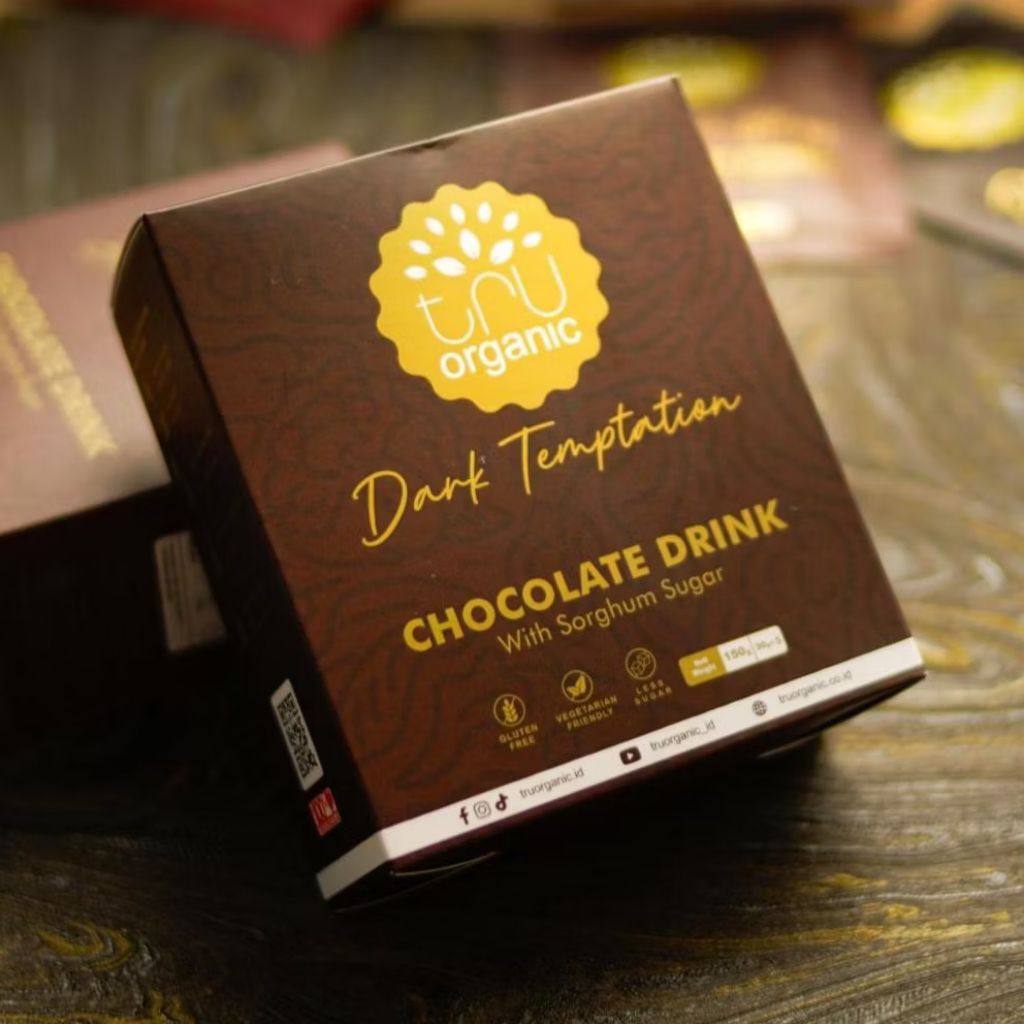 

Truorganic Chocolate Dark Temptation - Minuman Cokelat Rendah Kalori dengan Gula Sorghum