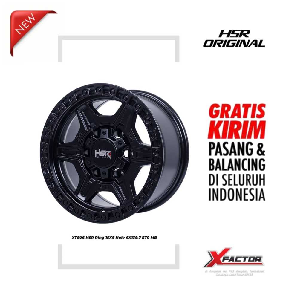 VELG R15 HSR XTS06 HSR R15X8 H6X139,7 ET0 MB