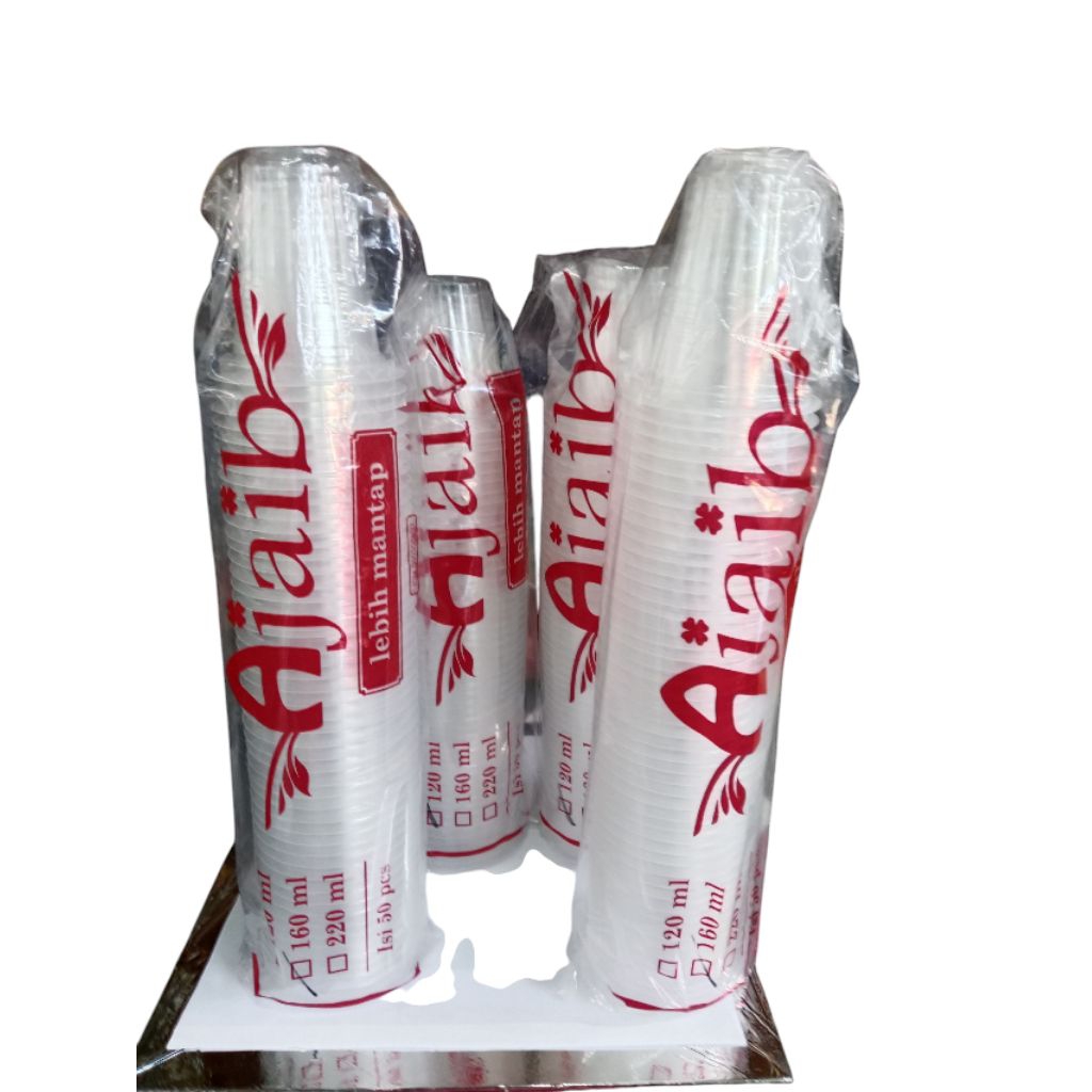 GELAS PLASTIK/CUP URIL 120ml/CUP PRUTANG160 ml
