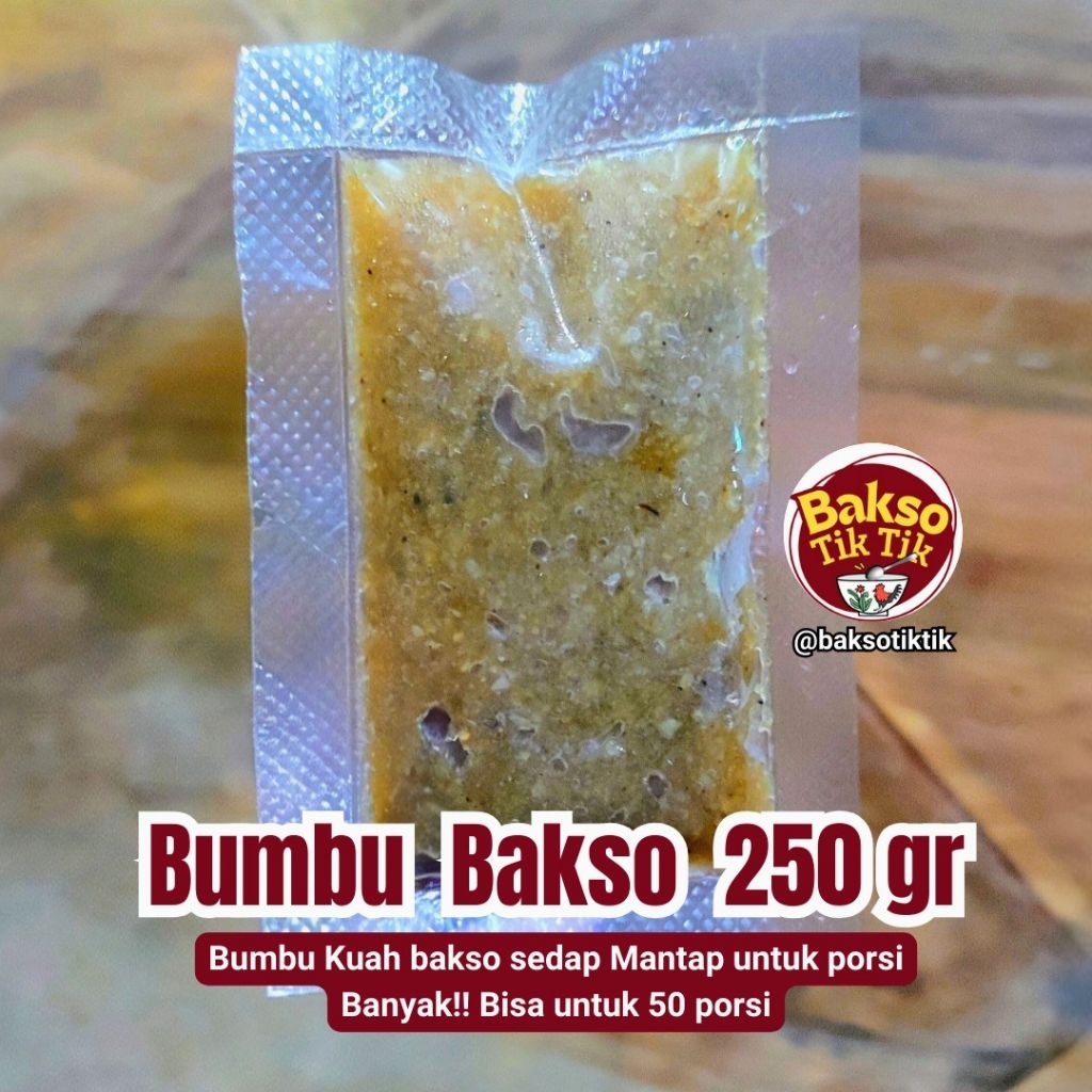 

BUMBU BAKSO 250 GR (50 PORSI) Homemade, Fresh, Sedap!