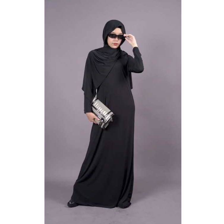 Glads Collection - MIDA DRESS FREE HIJAB SADIYAH - Dress Jersey Include Hijab