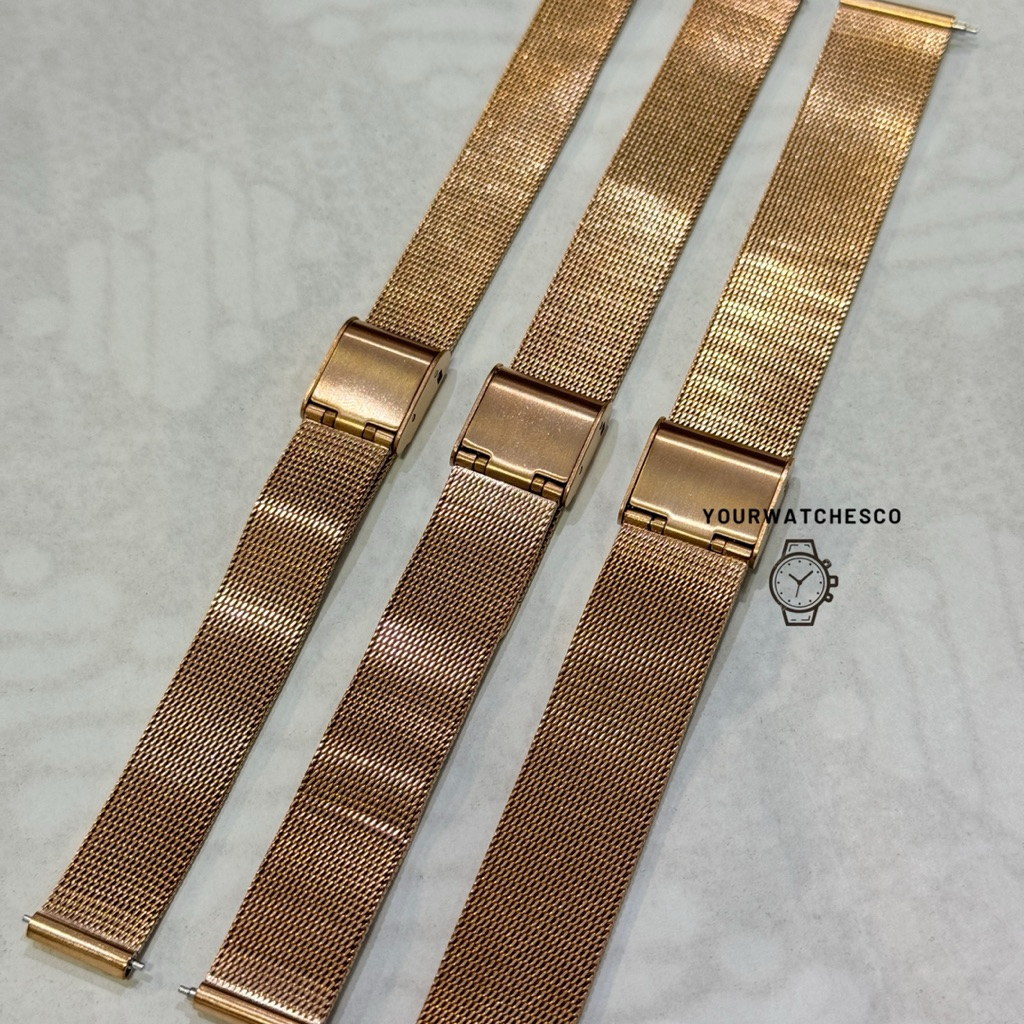 Tali Strap Jam Tangan Mesh Strap Stainless Steel | Tali Jam Tangan Rantai Pasir | Strap Jam Tangan W