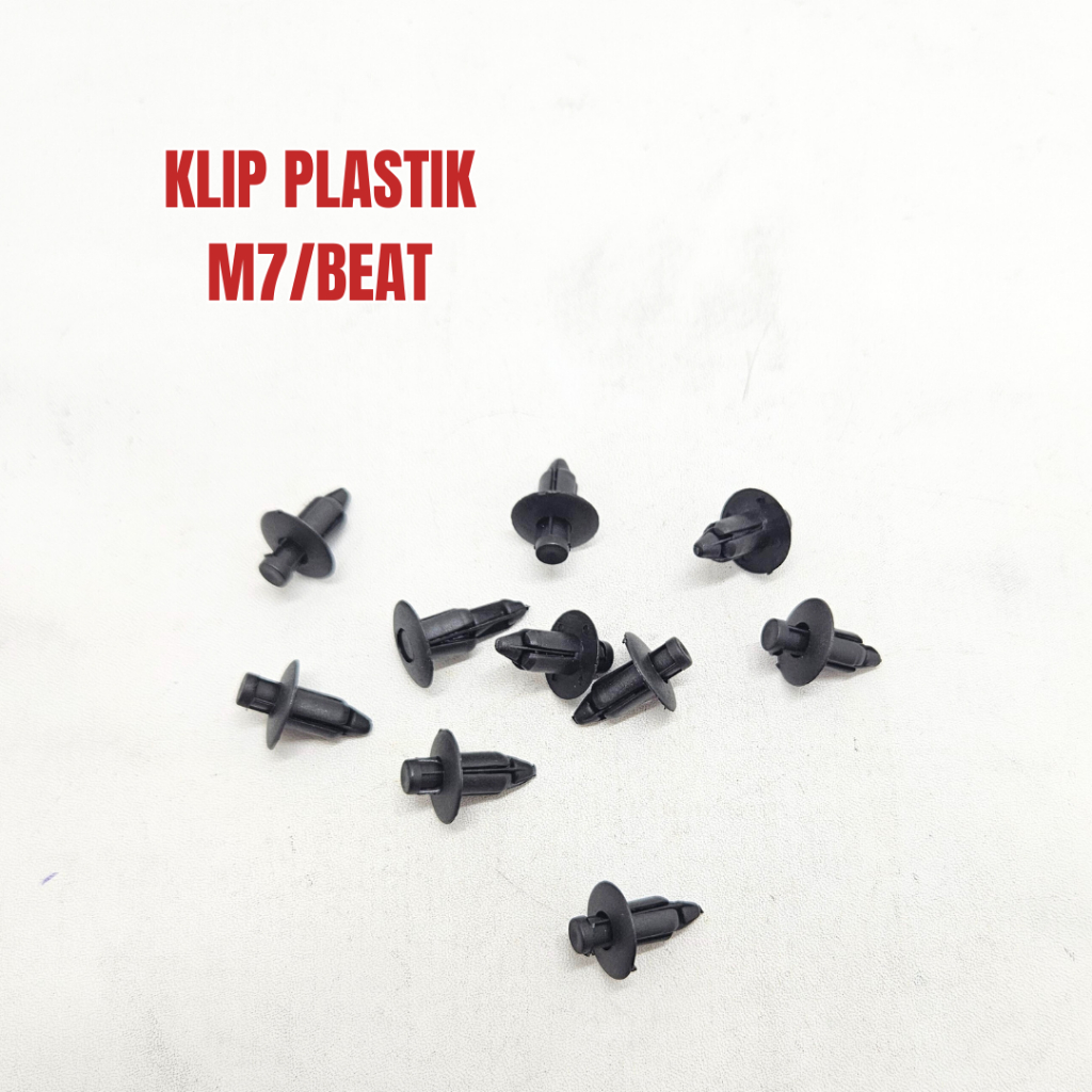 Baut + Klip Plastik M7 Baut - Baut Klip Kancingan Body Rivet Plastik  7MM - Klip Plastik M7