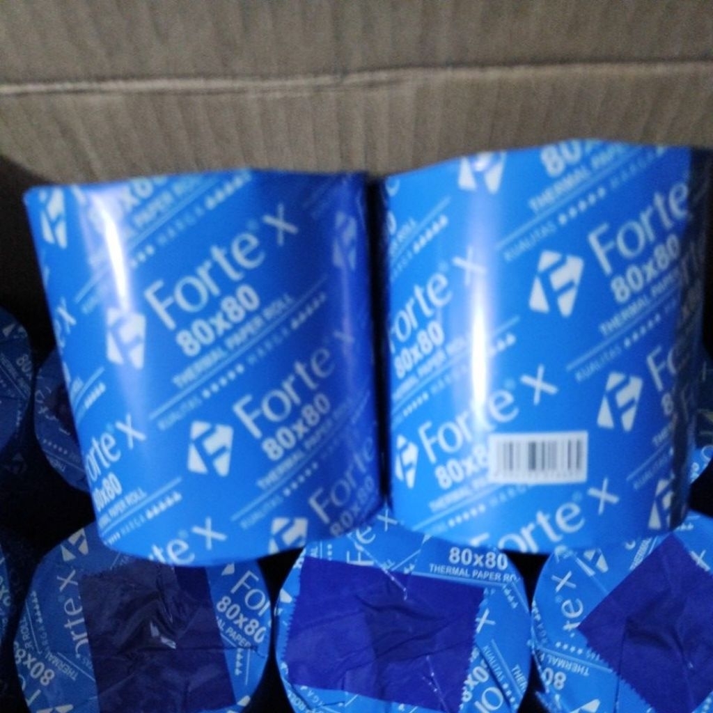 

Kertas Thermal 80x80 Forte X/Kertas kasir Forte X 80x80
